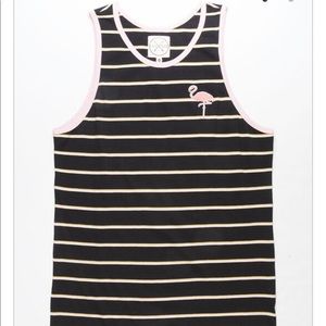 Birch Black Men's Striped Tank Top